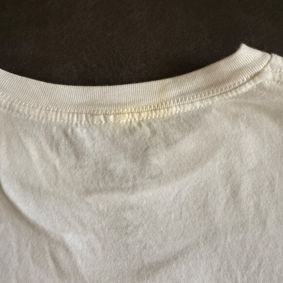 Eight Brand White T-Shirt With Rose Graphic "Have A Nice Day" Print Large - Picture 5 of 5